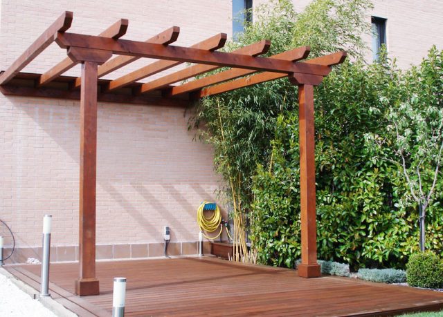 Pérgola de madera