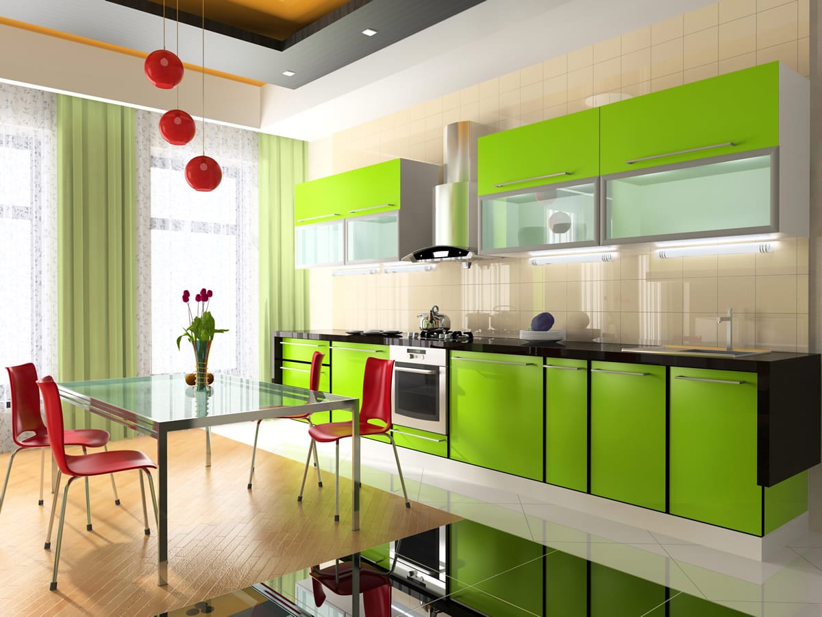 Cocina Color Verde