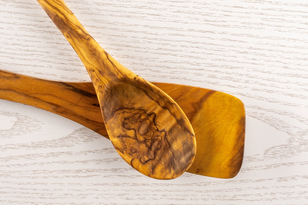 Cucharas fabricadas en madera de olivo