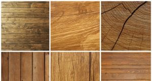 Tipos de madera: Maderas blandas y duras Colección de distintos tipos de maderas