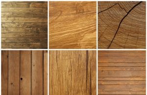 Tipos de madera: Maderas blandas y duras Colección de distintos tipos de maderas