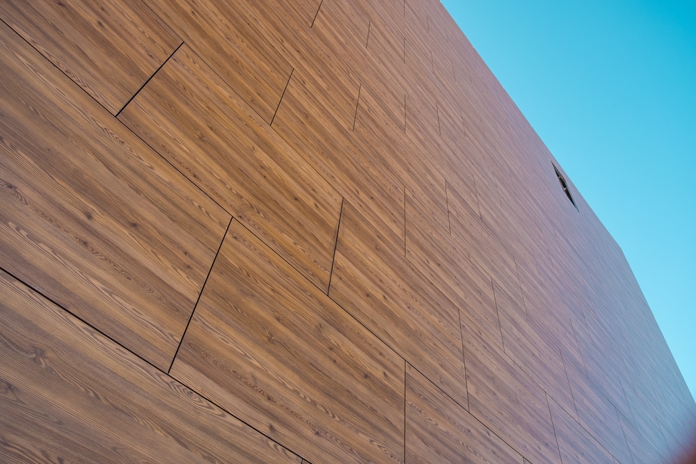 Superficie arquitectónica hechos con tableros de madera HPL